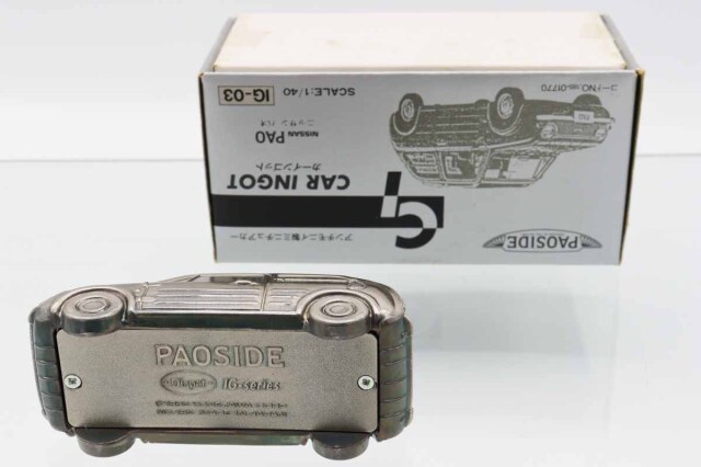 カーインゴット アンチモニイ製２台セット ミニカーショップ ケンボックス ダイヤペット☆IG-03☆日産パオ