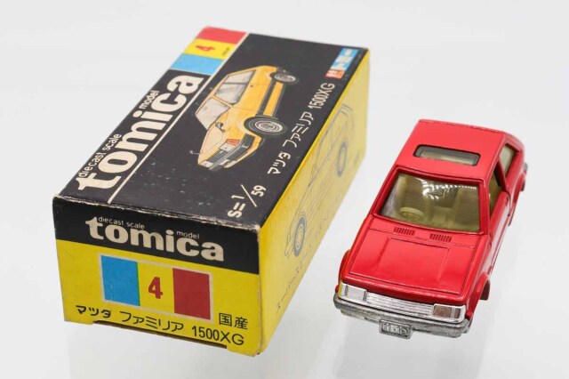 【激レア】 トミカ　黒箱　No.4 マツダ ファミリア 1500XG　日本製 激レア】 トミカ 黒箱 No.4 マツダ ファミリア 1500XG 日本製
