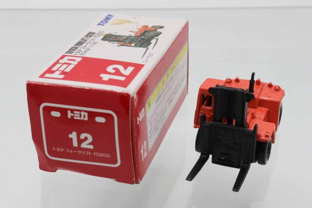 トミカ フォークリフト 2台セット 輸出 Pocket Cars ミニカーショップ ケンボックス トミカ 赤箱☆12☆トヨタ