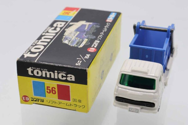 トミカ 日本製 黒箱 56 UDコンドル リフトアームトラック スーパーギフト ミニカーショップ ケンボックス トミカ 黒箱☆56☆日産ディーゼル