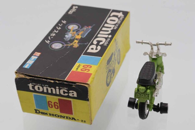 ミニカーショップ ケンボックス トミカ 黒箱☆66☆ダックスホンダ(黄緑