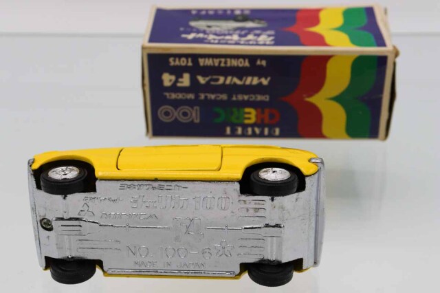ミニカーショップ ケンボックス ダイヤペット☆100-6☆三菱ミニカF4(黄