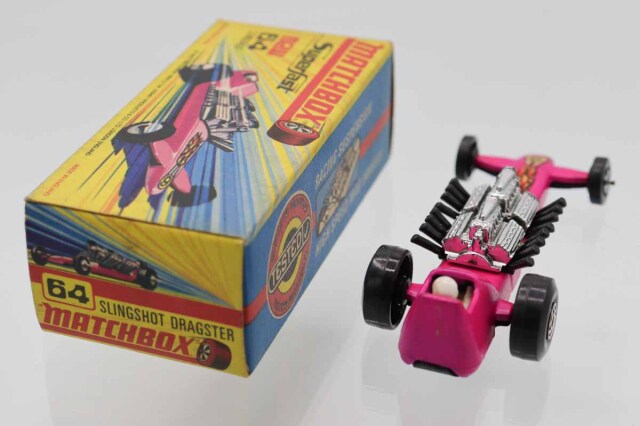 ミニカーショップ ケンボックス マッチボックス☆64☆SLINGSHOT(ピンク