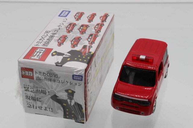 トミカくじ16　消防指揮車コレクション　BOX　全10台　未開封 ミニカーショップ ケンボックス トミカくじ☆16☆日産キューブ ※消防