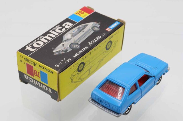 ミニカーショップ ケンボックス トミカ 黒箱☆78☆ホンダアコードEX(青