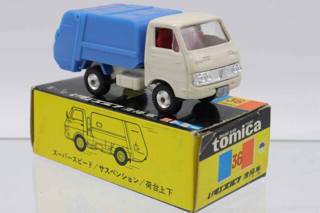 ミニカーショップ ケンボックス トミカ 黒箱☆36☆いすゞエルフ 清掃車