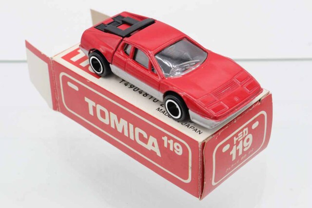 ミニカーショップ ケンボックス トミカ 赤箱(日本製)☆119☆フェラーリ
