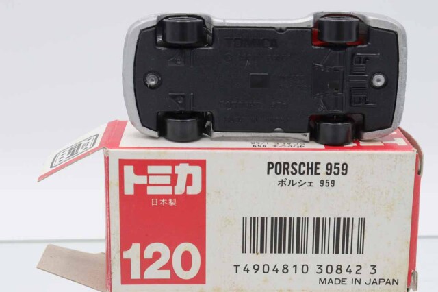 トミカ　ポリシェ959 赤箱120 TOMY (トミー) トミカ ポルシェ 959 シルバー/赤箱 No.120｜トレファク