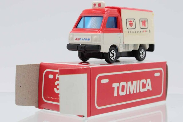 トミカ赤箱31スバルサンバーハイルーフバネルバン ミニカーショップ ケンボックス トミカ 赤箱(日本製)☆31☆スバル