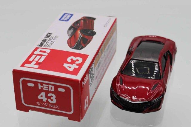 ミニカーショップ ケンボックス トミカ 赤箱☆43☆ホンダNSX(赤