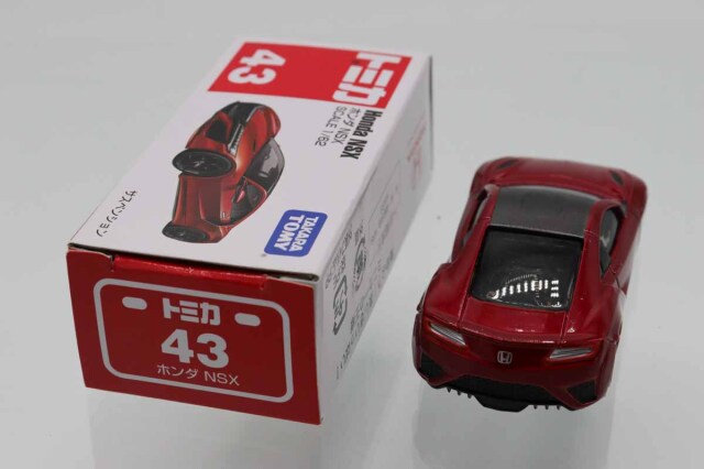 ミニカーショップ ケンボックス トミカ 赤箱☆43☆ホンダNSX(赤