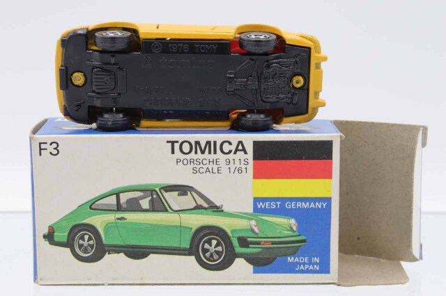 ミニカーショップ ケンボックス トミカ 青箱☆F3☆ポルシェ911 S (薄