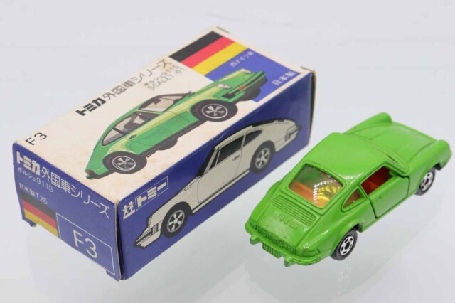 ミニカーショップ ケンボックス トミカ 青箱☆F3☆ポルシェ911S(緑/緑