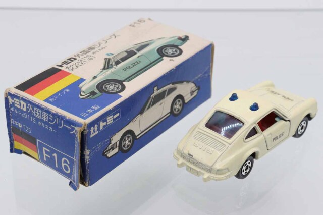 ミニカーショップ ケンボックス トミカ 青箱☆F16☆ポルシェ911S