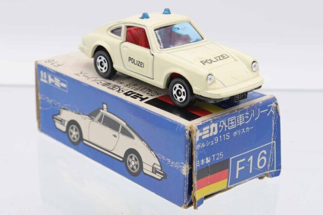 ミニカーショップ ケンボックス トミカ 青箱☆F16☆ポルシェ911S