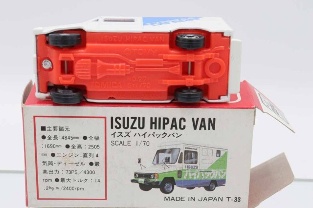 トミカ　赤箱 ミニカーショップ ケンボックス トミカ 赤箱(日本製)☆27☆いすゞハイ