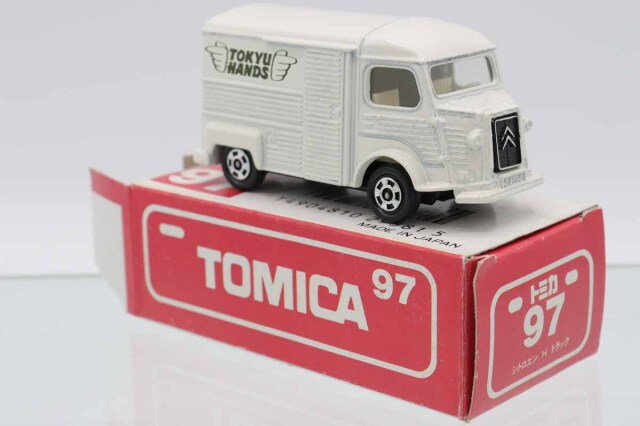 TOMICA　トミカ　シトロエン　Hトラック いづみや　白色 ミニカーショップ ケンボックス トミカ 赤箱(日本製)☆97☆シトロエンH