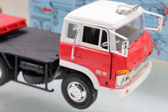 【値下げ】三菱ふそう赤いトレーラータイプ ミニカーショップ ケンボックス ダイヤペット☆T-95☆三菱ふそう