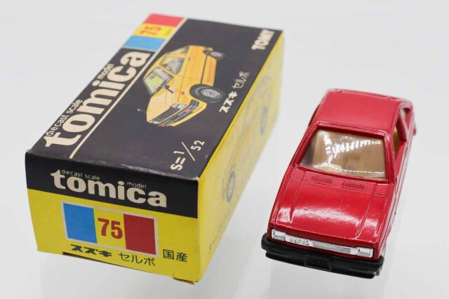 ミニカーショップ ケンボックス トミカ 黒箱☆75☆スズキセルボ(赤/黒