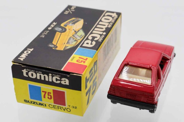 ミニカーショップ ケンボックス トミカ 黒箱☆75☆スズキセルボ(赤/黒