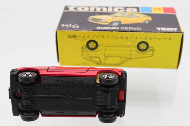 ミニカーショップ ケンボックス トミカ 黒箱☆75☆スズキセルボ(赤/黒