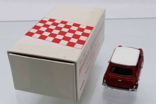 1993 ミニクーパー コレクションボックス ミニカー 当時物 ミニカーショップ ケンボックス カドー☆NO.25☆モーリスミニクーパー