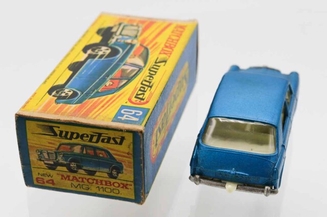 ミニカーショップ ケンボックス マッチボックス☆64☆MG.1100.(青