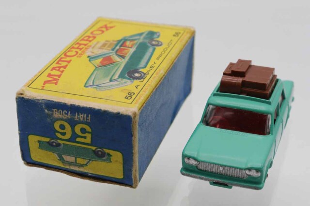 ミニカーショップ ケンボックス マッチボックス☆56☆Fiat 1500 (緑/濃