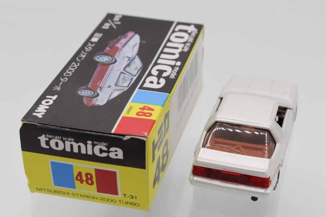 三菱　スタリオン　2000ターボ　トミカ　箱無し　グループA フェア　日本製 ミニカーショップ ケンボックス トミカ 黒箱☆48☆三菱スタリオン 2000