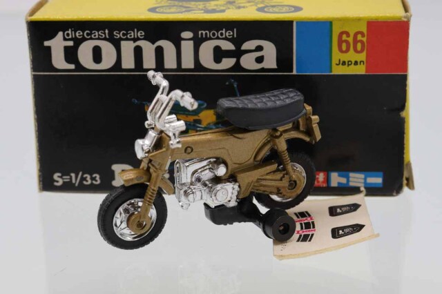 トミカ黒箱66DAX ホンダ(日本製) ミニカーショップ ケンボックス トミカ 黒箱☆66☆ホンダダックス(薄茶