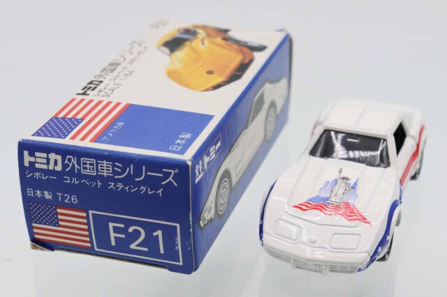 ミニカーショップ ケンボックス トミカ 青箱☆F21☆シボレーコルベット