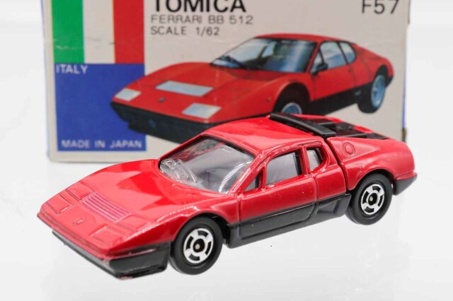 〈トミカ〉F57 フェラーリ　FERRARI BB 512 ミニカー ミニカーショップ ケンボックス トミカ 青箱☆F57☆フェラーリBB 512