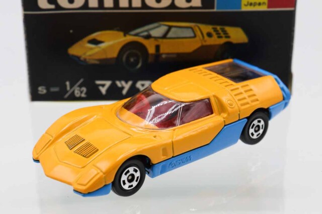 ミニカーショップ ケンボックス トミカ 黒箱☆34☆マツダRX500 (黄/青