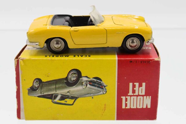 ミニカーショップ ケンボックス モデルペット☆34☆ホンダS800(黄