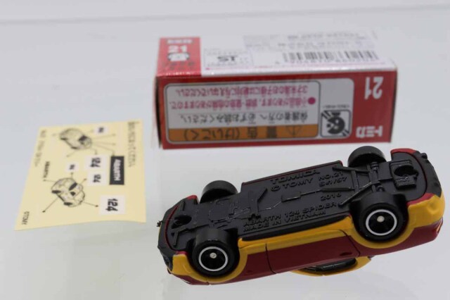 ミニカーショップ ケンボックス トミカ 赤箱☆21☆アバルト124