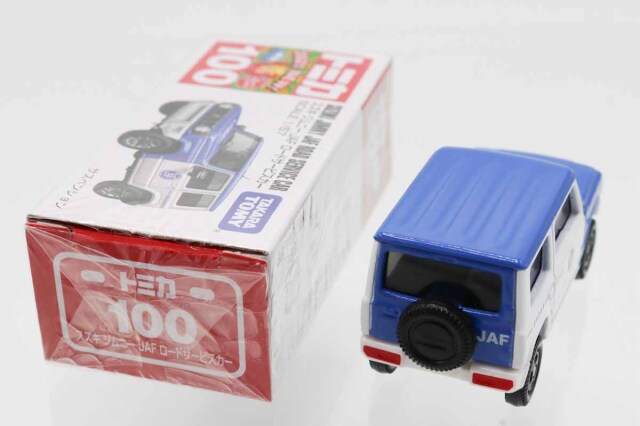 ミニカーショップ ケンボックス トミカ 赤箱☆100☆スズキジムニー JAF