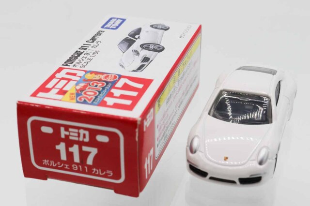 ミニカーショップ ケンボックス トミカ 赤箱☆117☆ポルシェ911 カレラ
