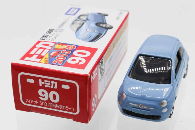 ミニカーショップ ケンボックス トミカ 赤箱☆90☆フィアット500(初回