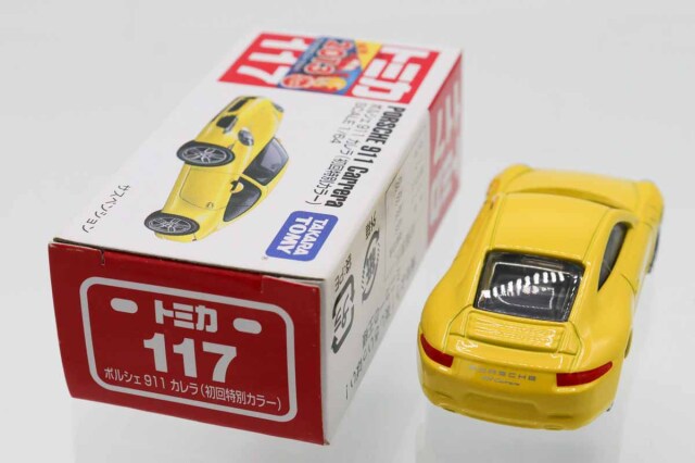 ミニカーショップ ケンボックス トミカ 赤箱☆117☆ポルシェ911 カレラ