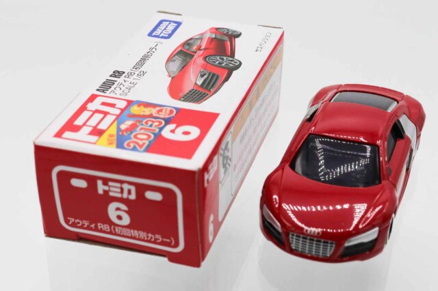 ミニカーショップ ケンボックス トミカ 赤箱☆6☆アウディ R8(初回特別