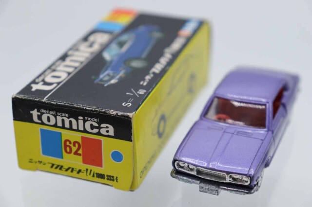 トミカ黒箱NO.62 BLUEBIRD1800　日本製当時物 ミニカーショップ ケンボックス トミカ 黒箱☆62☆日産ブルーバード U