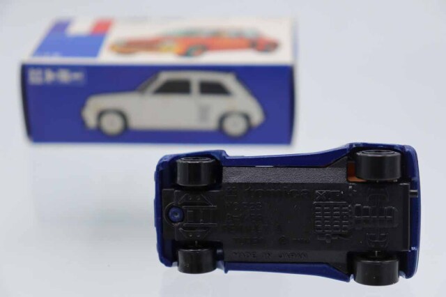 トミカ青箱F25ルノー5ターボ(日本製) 小田急特注。 ミニカーショップ ケンボックス トミカ 青箱☆F25☆ルノー5ターボ(青