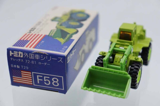 最初期 F58 テレックス ローダー 日本製 青箱トミカ 空箱 超希少 ミニカーショップ ケンボックス トミカ 青箱☆F58☆テレックス72-81