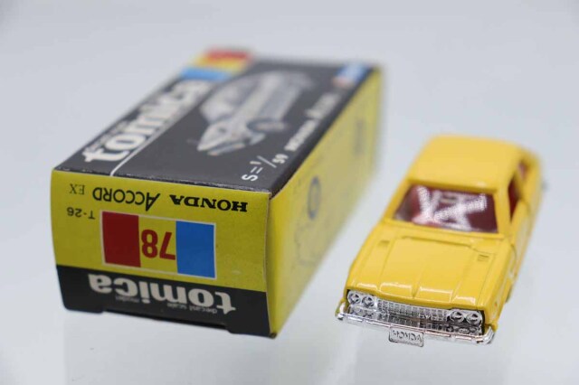 ミニカーショップ ケンボックス トミカ 黒箱☆78☆ホンダアコードEX(黄