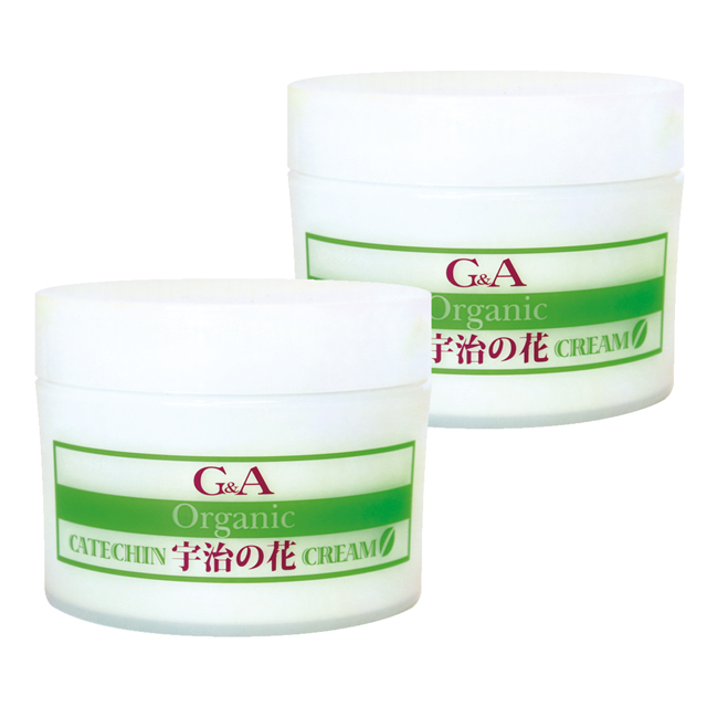 【送料無料】オーガニックカテキンクリーム 宇治の花 180g×2個セット　グランドゥルネサンス CATNクリーム（ジーアンドエー） 送料無料】オーガニックカテキンクリーム 宇治の花 180g×2個セット