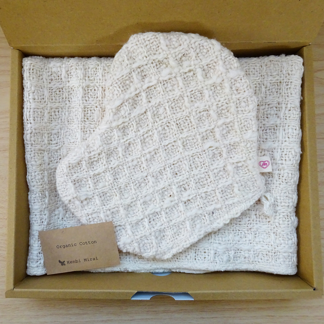 オーガニックコットン タオル＆ミトン ギフト