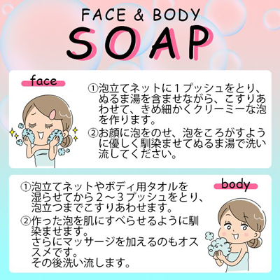 フェイス＆ボディソープ 説明