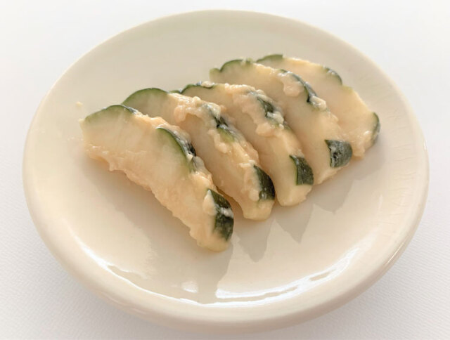 メロンの粕漬皿盛り（新漬）