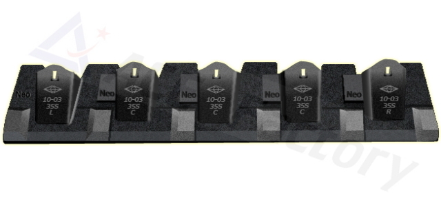 ゴムクローラー,ゴムキャタ,35S　ツース盤　5枚