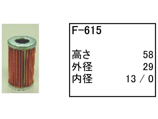 燃料エレメント フューエルエレメント F-615 フィルター カートリッジ